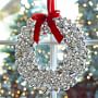 Silver Jingle Bell Faux Wreath