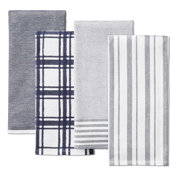 Williams Sonoma Super-Absorbent Towels | Navy | Set of 4