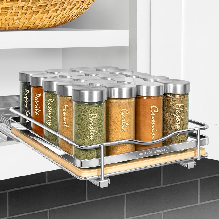 Lynk 8 Spice Rack Wood Floor