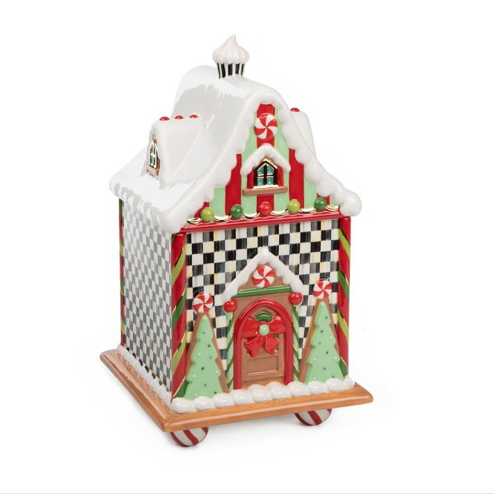 Mackenzie-Childs Candy Cottage Canister, Cottage