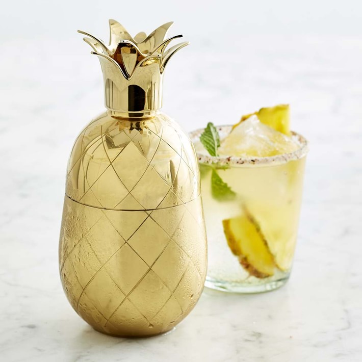 Gold Pineapple Cocktail Shaker