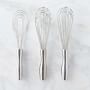 Williams Sonoma Signature Stainless Steel Whisks, Set of 3