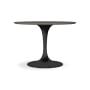 Tulip Indoor/Outdoor Round Dining Table, 42&quot;, Concrete Base, Grey Top