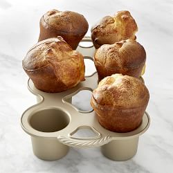 Nordic Ware Nonstick Cast Aluminum Popover Pan, 6-Well