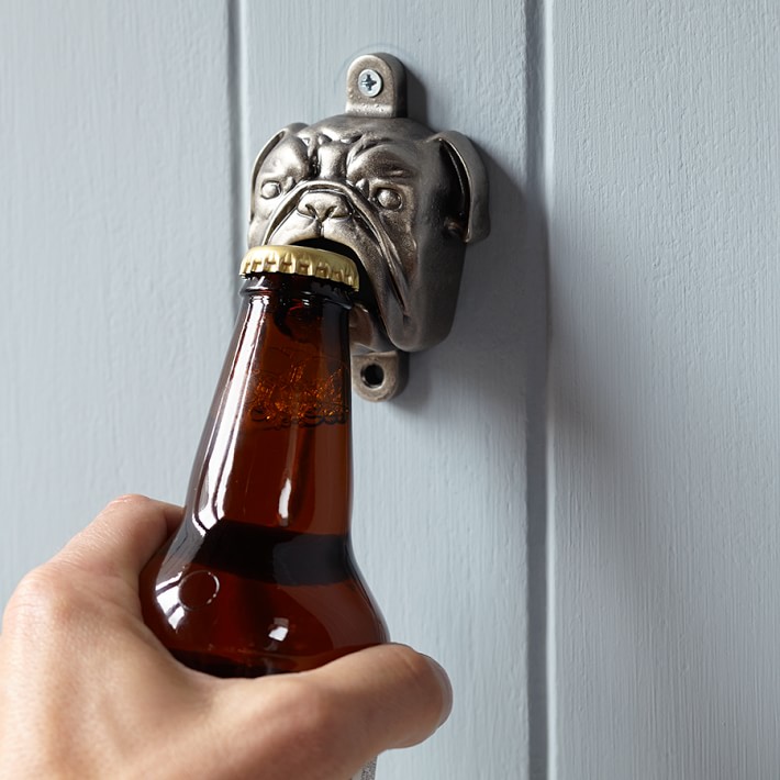 Novelty Wall-Mounted Bottle Opener, Bulldog