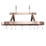 Enclume Copper Oval Pot Rack, 3-Ft.