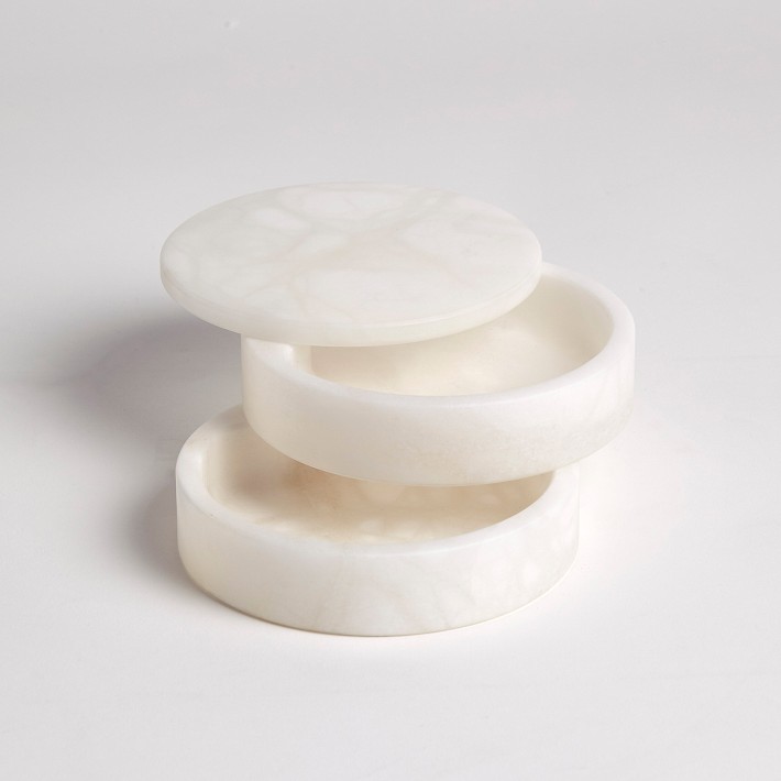 Alabaster Swivel Box