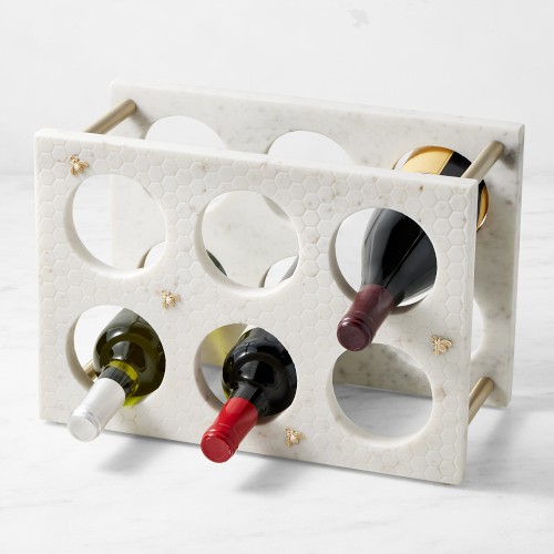 Honeycomb Marble Wine Rack