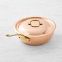 Mauviel Copper M'150B Curved Splayed Saute Pan, 3 1/2-Qt.