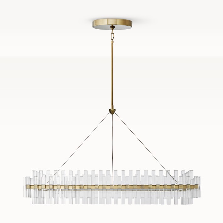 Phoebe Linear LED Crystal Chandelier