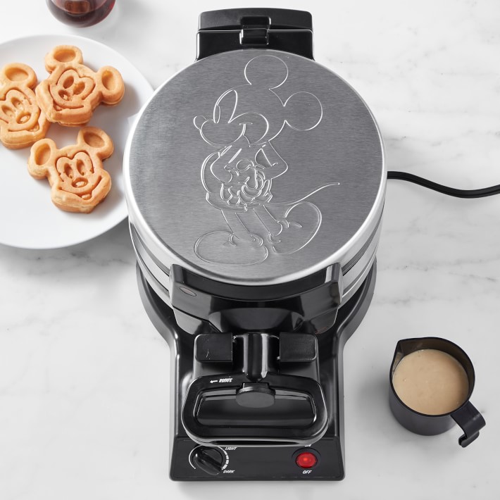 Double Flip Waffle Maker-Mickey Mouse-H top 8.1 in, W 7.9 in, D 14.3 in