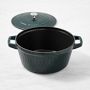 Staub Enameled Cast Iron Embossed Twist Dutch Oven, 4 1/4-Qt.