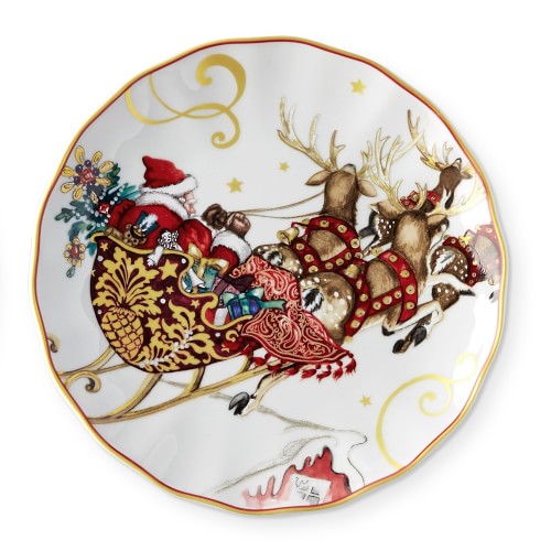 'Twas The Night Before Christmas Salad Plates, Single, Santa