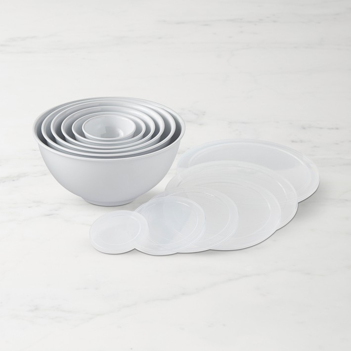Melamine Mixing Bowls with Lid, Set of 6