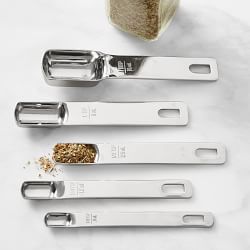 Williams Sonoma Round Measuring Spice Jar Spoons