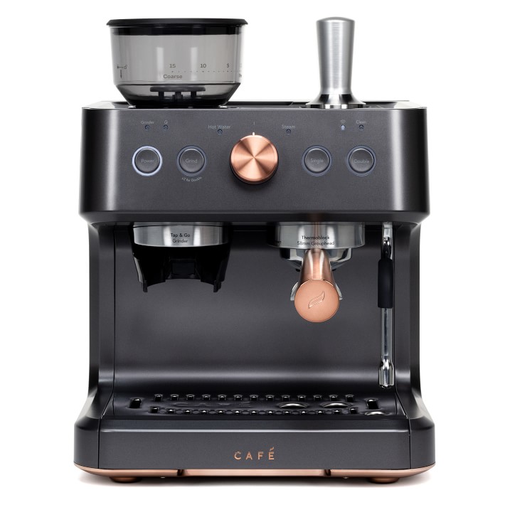 Café Bellissimo Semi Automatic Espresso Machine, Matte Black