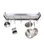 Enclume Flush-Mounted Rectangular Ceiling Pot Rack