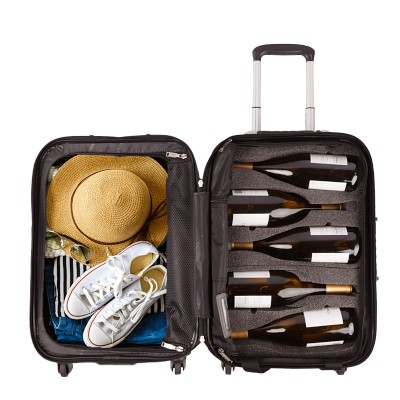 VinGardeValise Grande Wine Luggage 5 Bottles Williams Sonoma