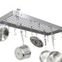 Enclume Flush-Mounted Rectangular Ceiling Pot Rack