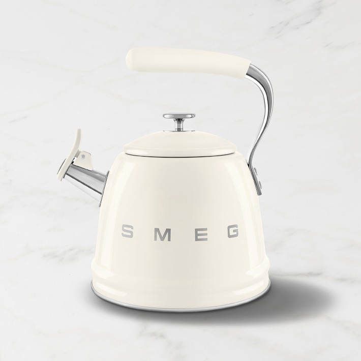 SMEG Stainless-Steel Whistling Tea Kettle, 2 1/2-Qt.