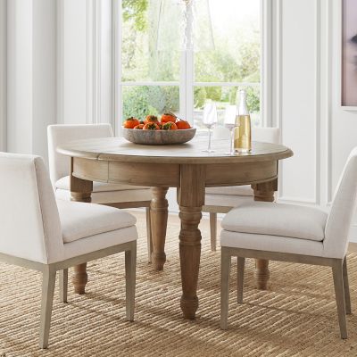 48 inch round extendable dining table discount