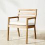 Ojai Outdoor Natural Teak Dining Armchair