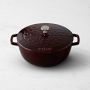 Staub Enameled Cast Iron Essential Lily Embossed French Oven, 3 3/4-Qt., Grenadine