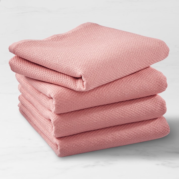 All Purpose Pantry Towels, Set of 4, Geranium Pink