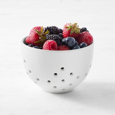 Ceramic Berry Bowl with Catch Dish, Fruit Washing Colander, Wedding Gift, Home cheapest Gifts: #9