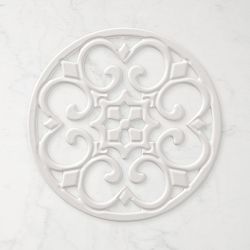 Round Trivet, White