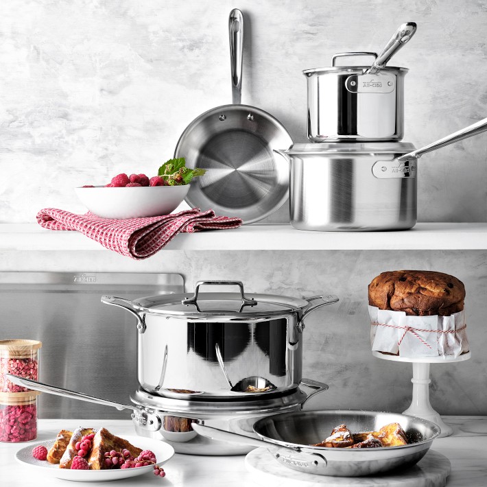 All-Clad d5 Brushed Stainless-Steel 10-Piece Set | Williams