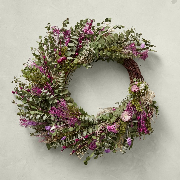 Garden in Bloom Live Wreath, 24"