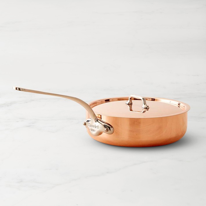 Mauviel Triply Copper Saut&#233; Pan, 3.4-Qt.