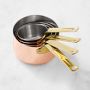 Williams Sonoma Copper Measuring Cups, Set of 4