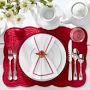 Red Border Table Runner