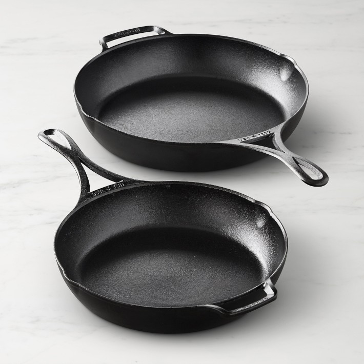 Lodge Blacklock Triple Seasoned Cast Iron 10" & 12" Skillet Set