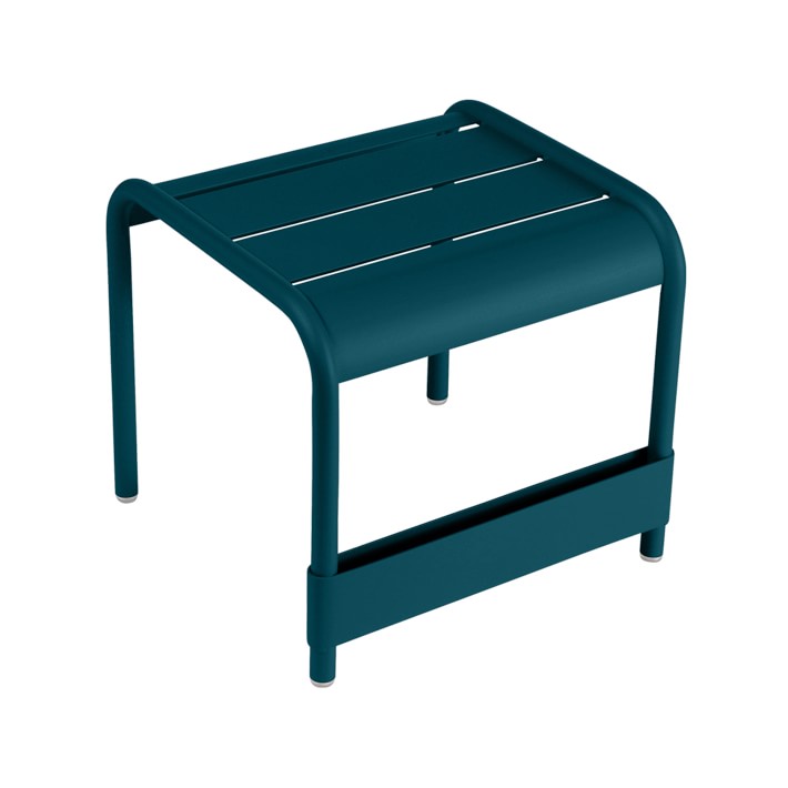 Fermob Luxembourg Outdoor Side Table, Aluminum, Acapulco Blue