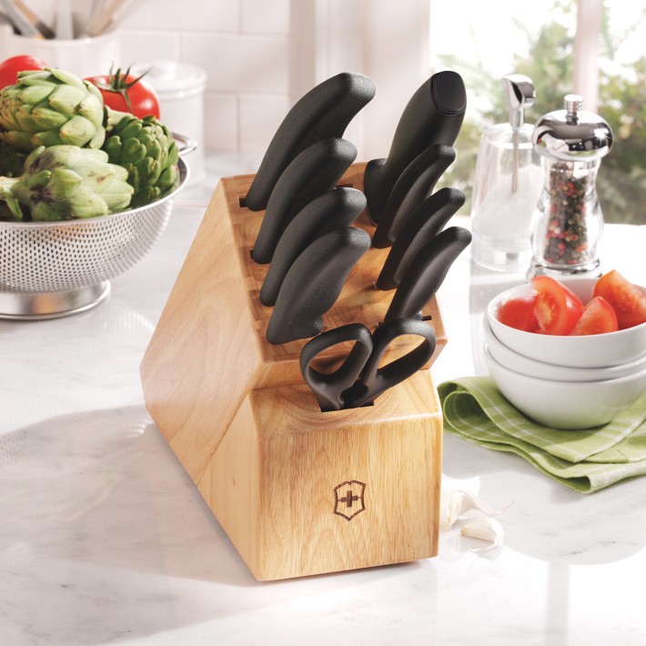 Victorinox Swiss Classic Knife Block, Black, Set of 10