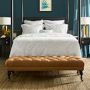 Fairfax Bench, Turned Leg with Tufted Top (51&quot;-61&quot;)