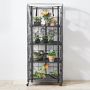 Modern Farmhouse Plant Stand with Adjustable Shelf &amp; Patio Greenhouse