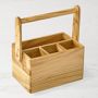 Olivewood Flatware Caddy