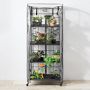 Modern Farmhouse Plant Stand with Adjustable Shelf & Patio Greenhouse