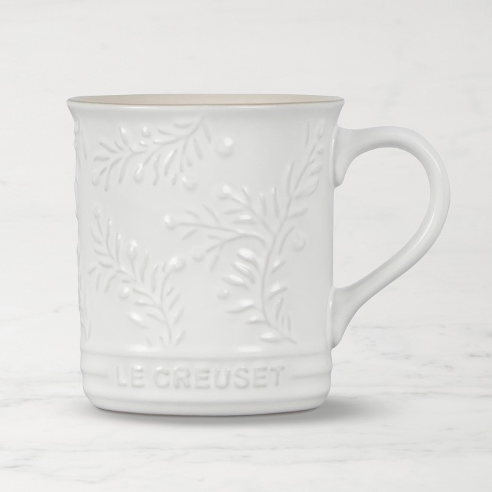 Le Creuset Olive Branch Mug, Matte White
