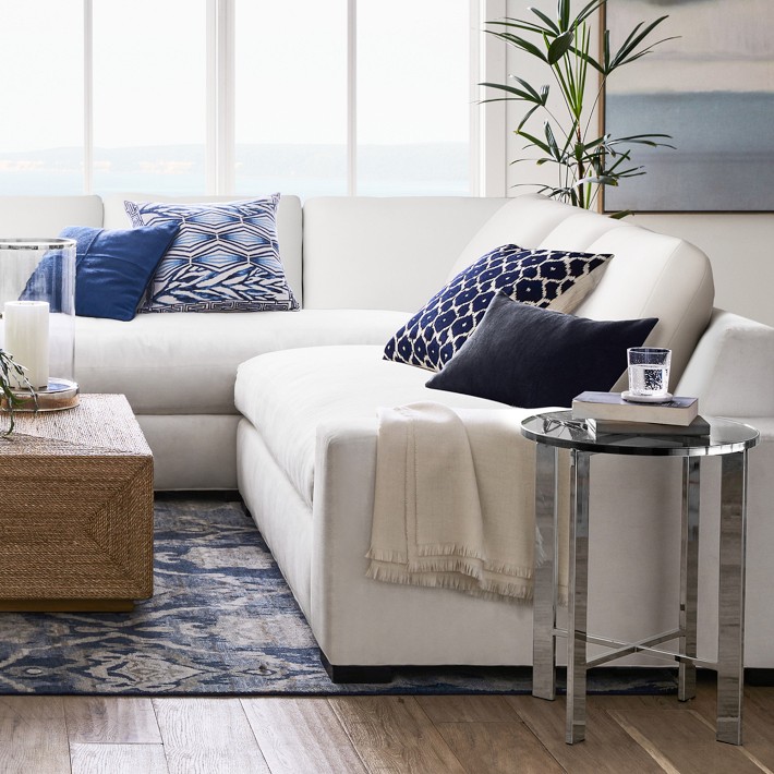 Mercer Side Table, Glass (19&quot;)