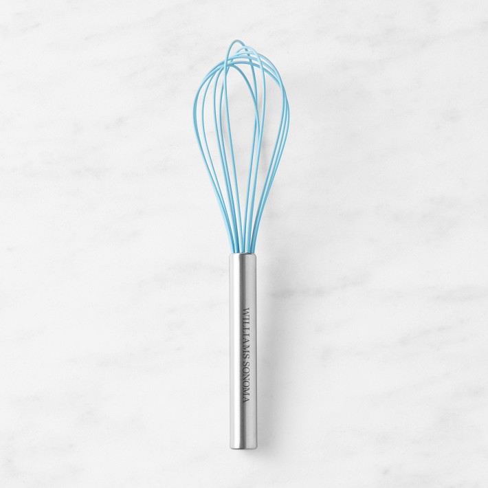 Williams Sonoma Stainless-Steel Silicone Whisk, Sky Blue