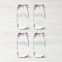 Kilner Round Clip Top Jar, 51 oz, Set of 4