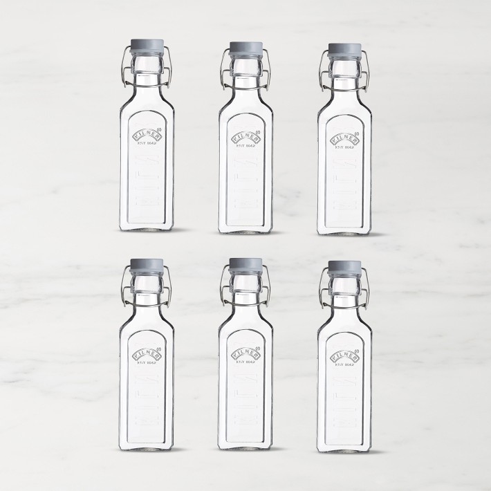 Kilner Clip Top Bottle 10 oz, Set of 6
