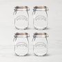 Kilner Round Clip Top Jar, 34 oz, Set of 4