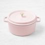 Staub Enameled Cast Iron Round Dutch Oven, 5 1/2-Qt., Pink Peony