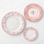 English Floral 12-Piece Dinnerware Set, Pink